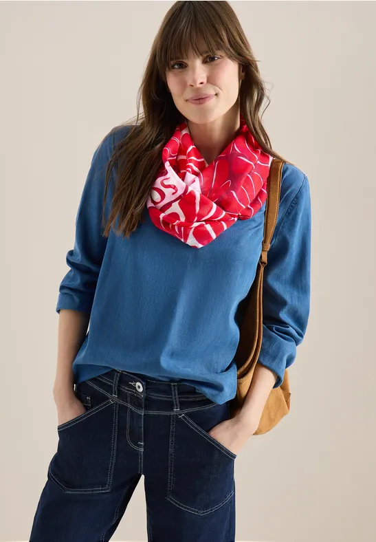 Foulard loop avec motif graphique glazed apple red