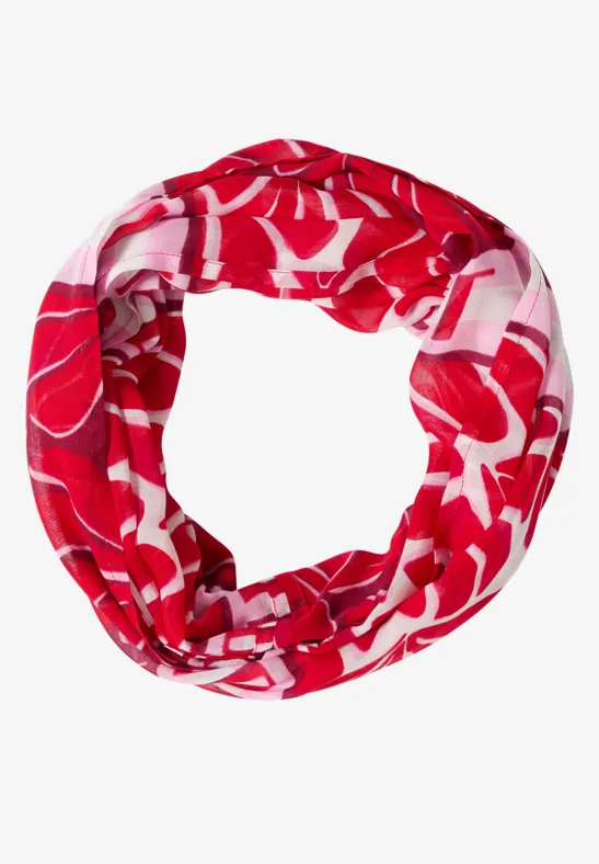 Foulard loop avec motif graphique glazed apple red