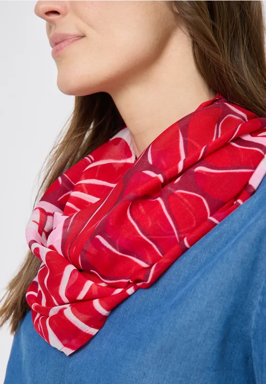 Foulard loop avec motif graphique glazed apple red