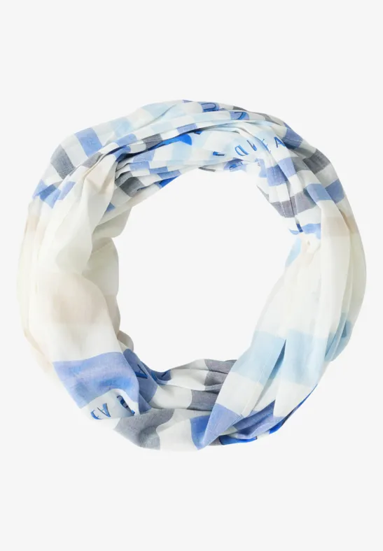 Loop-Schal mit Streifenmuster universal blue