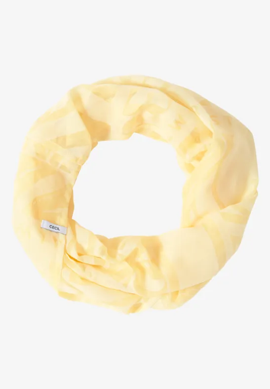 Loop-Schal im Ausbrenner-Look buttermilk yellow