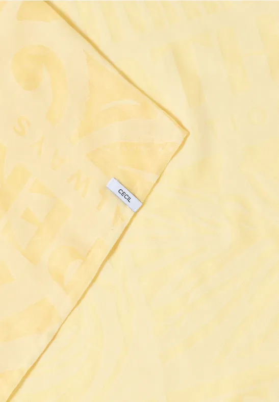 Loop-Schal im Ausbrenner-Look buttermilk yellow