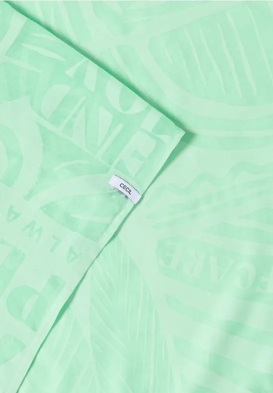 Loop-Schal im Ausbrenner-Look juicy lime