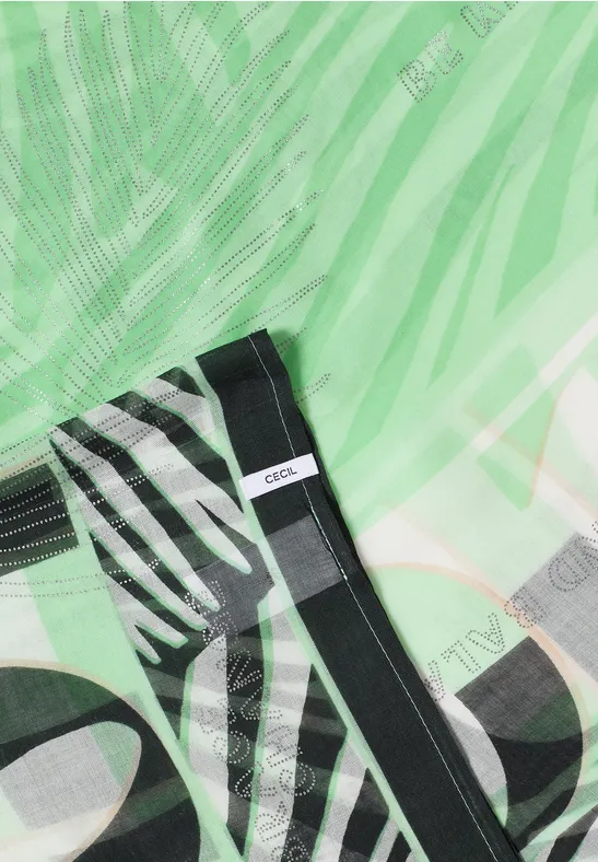 Foulard loop avec de fins détails filmés juicy lime