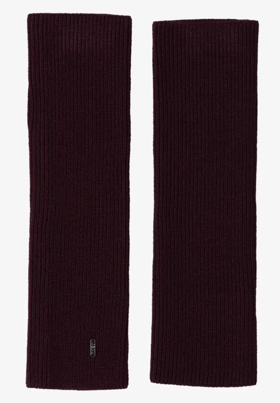 Armwärmer in Unifarbe berry red