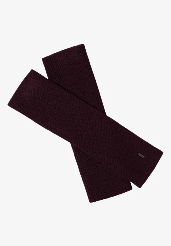 Armwärmer in Unifarbe berry red