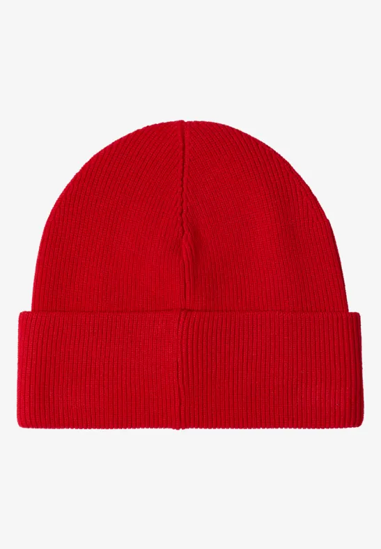 Bonnet uni flame red