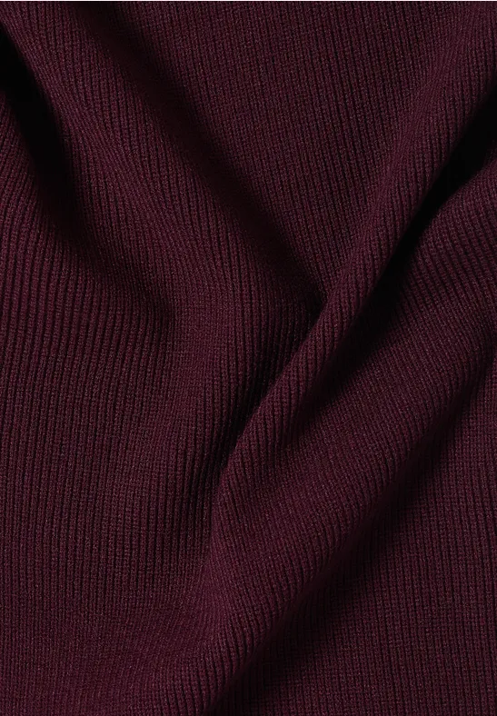 Foulard triangulaire uni berry red