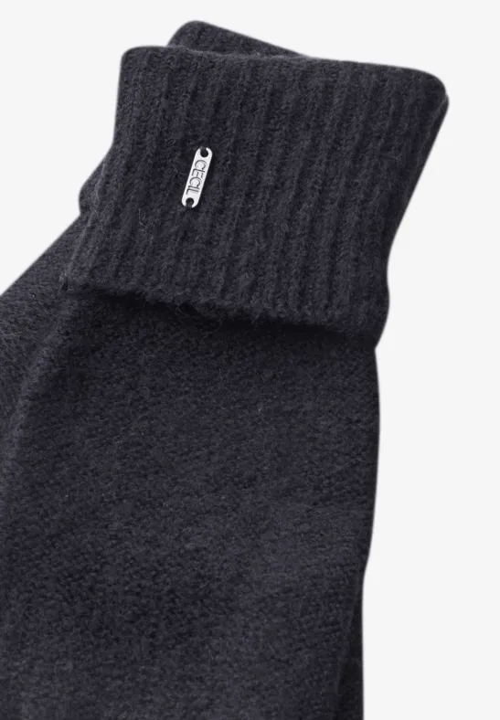 Gants chinés dark navy blue