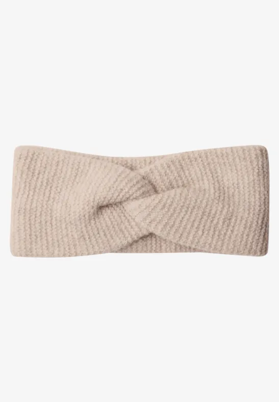 Opaska na głowę w stylu melanżowym powder beige melange