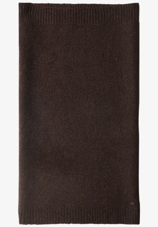 Szalik typu Loop o wyglądzie melanżowym choco sauce brown melange