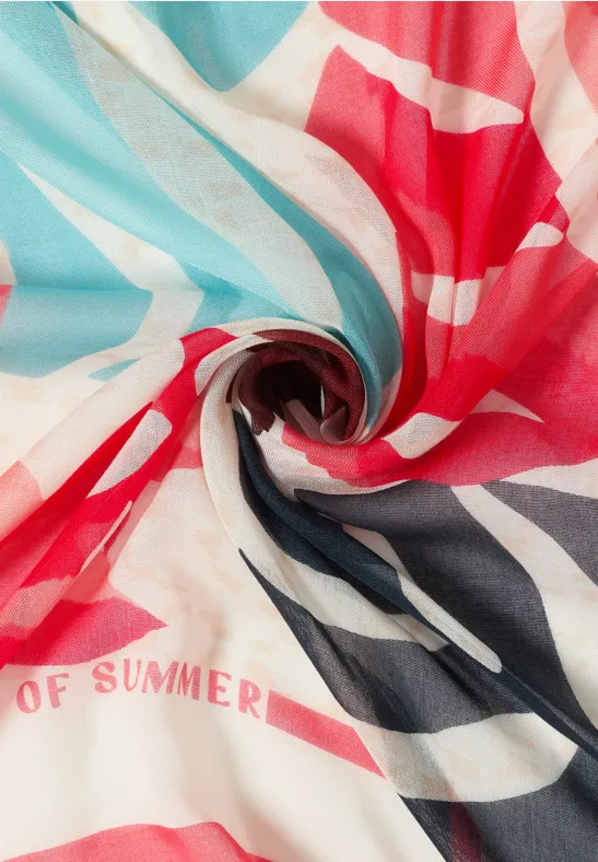 Modal bandana met print vanilla white