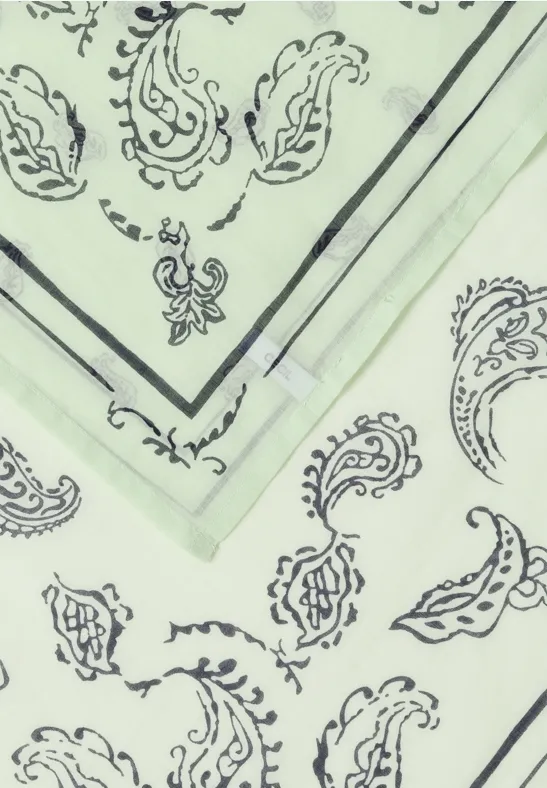 Bandana aus Baumwolle mit Print raw matcha lime