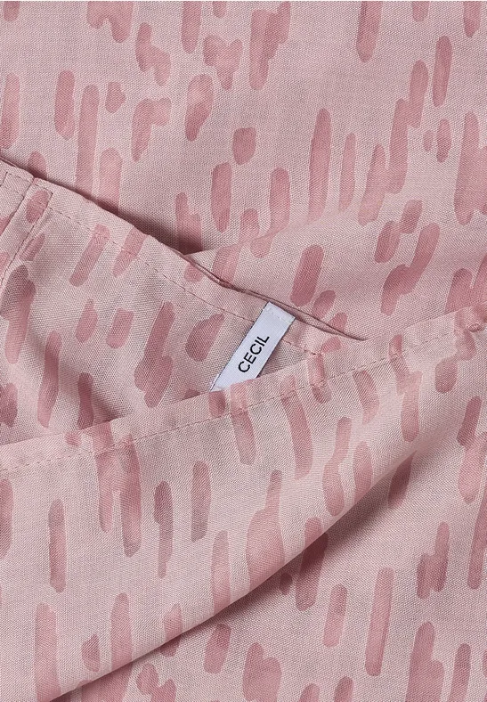 Écharpe Loop au look dévoré velvet rose
