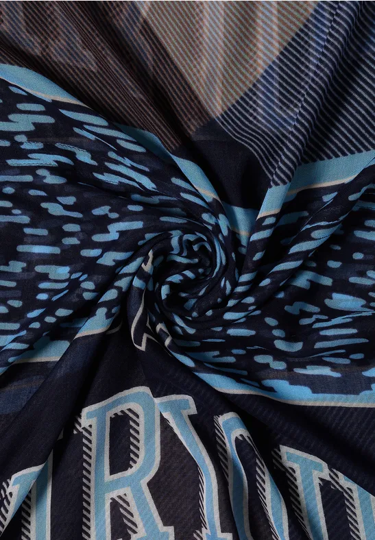 Écharpe Loop à imprimé patchwork urban dark blue