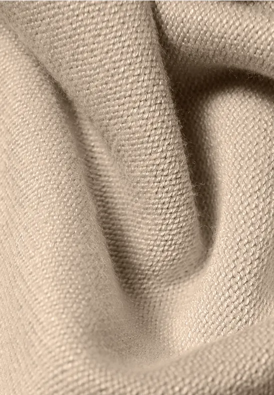 Dreieckstuch in Unifarbe alabaster beige melange