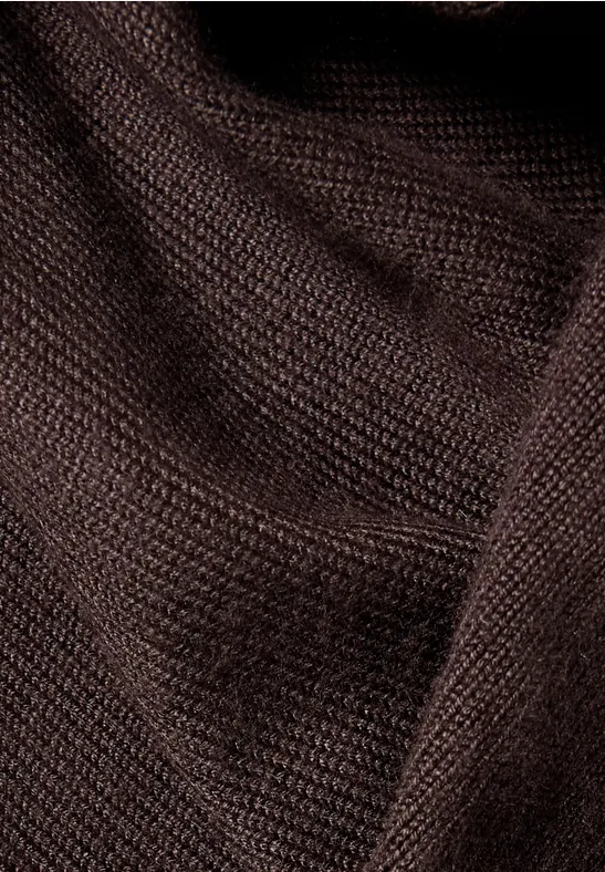 Dreieckstuch in Unifarbe truffle brown