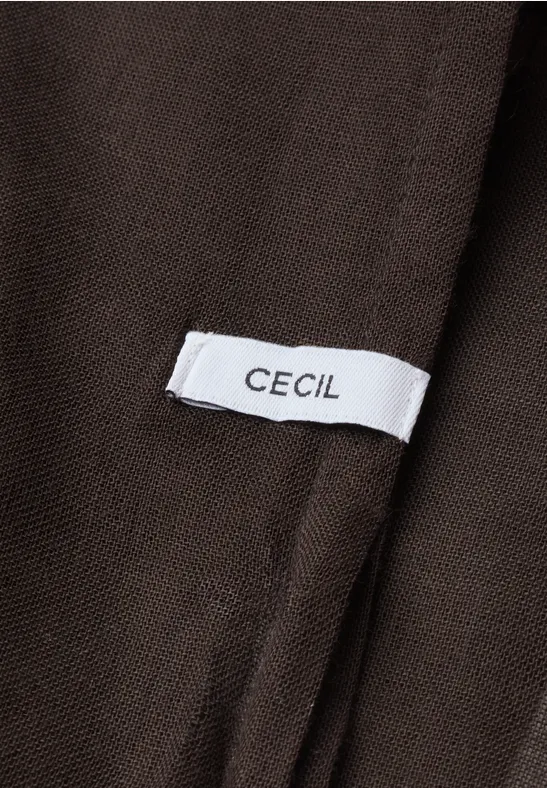 Effen Loop-sjaal truffle brown