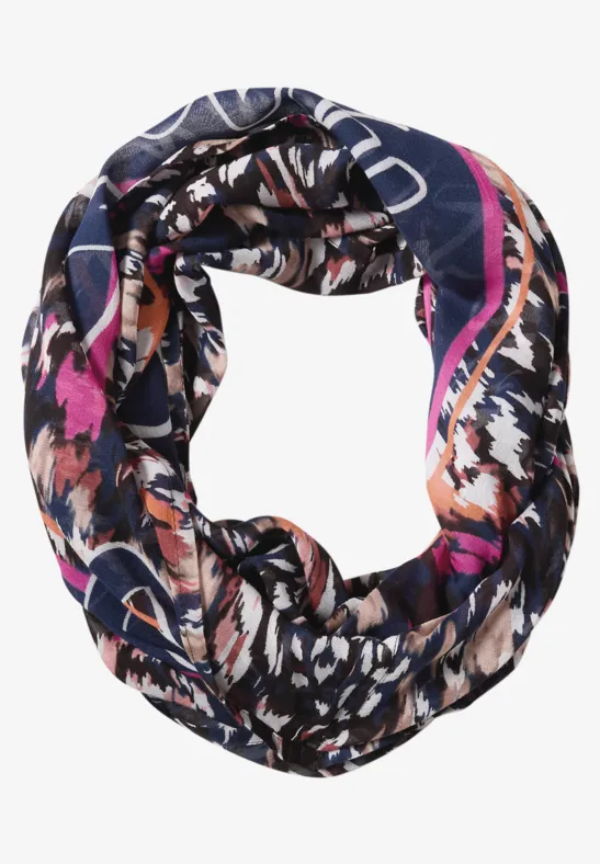 Loop-Schal mit Grafikprint truffle brown