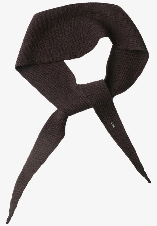 Strickschal in Unifarbe truffle brown