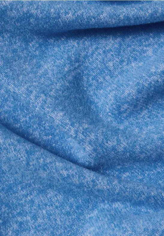 Foulard triangulaire uni north blue melange
