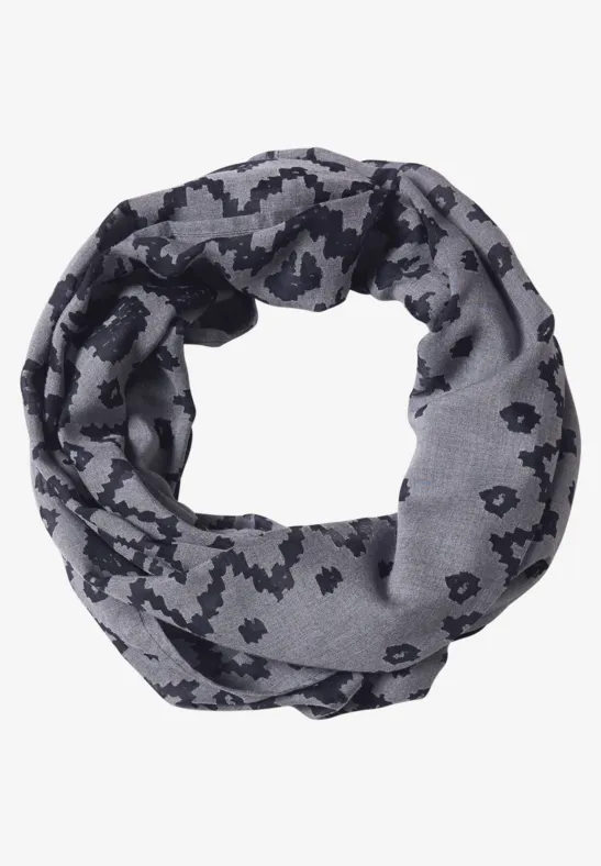Loop-Schal mit Ausbrenner-Muster urban dark blue