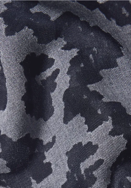 Loop-Schal mit Ausbrenner-Muster urban dark blue