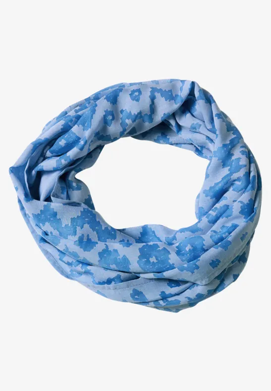 Loop-Schal mit Ausbrenner-Muster north blue