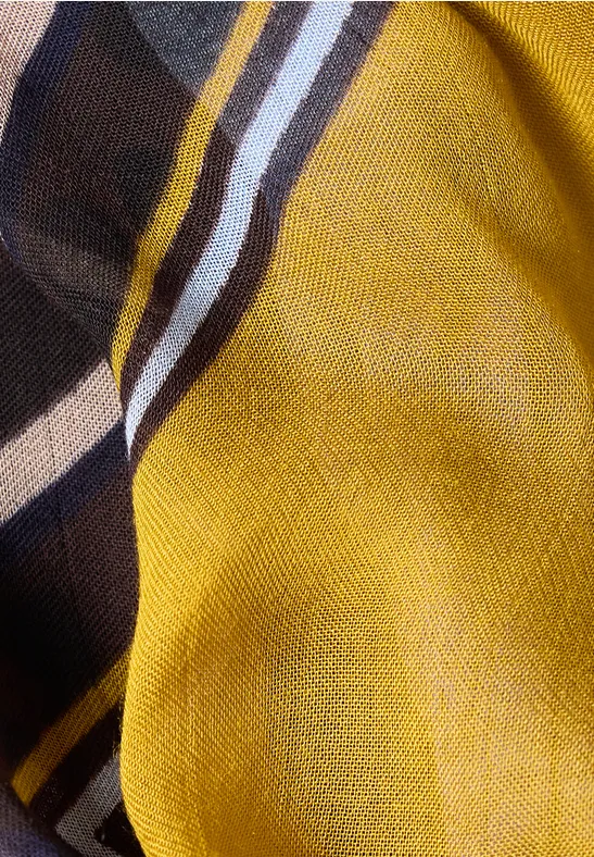 Loop-Schal mit grafischem Print truffle brown