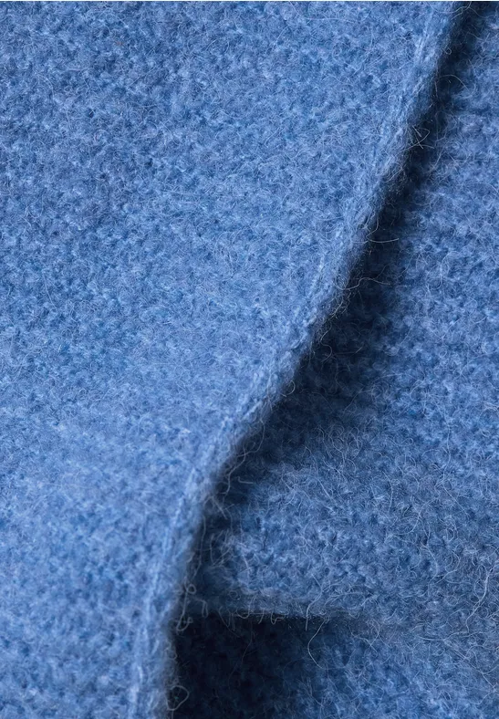 Smalle sjaal in effen kleur north blue melange
