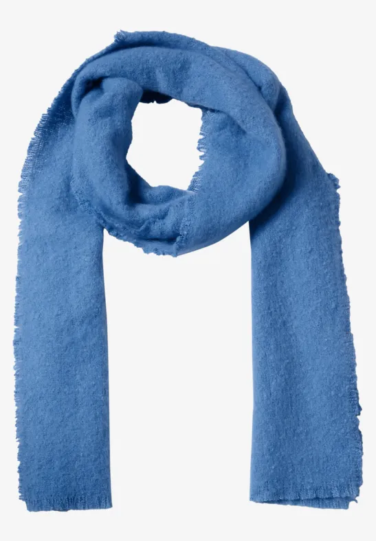 Kuscheliger Schal in Unifarbe north blue
