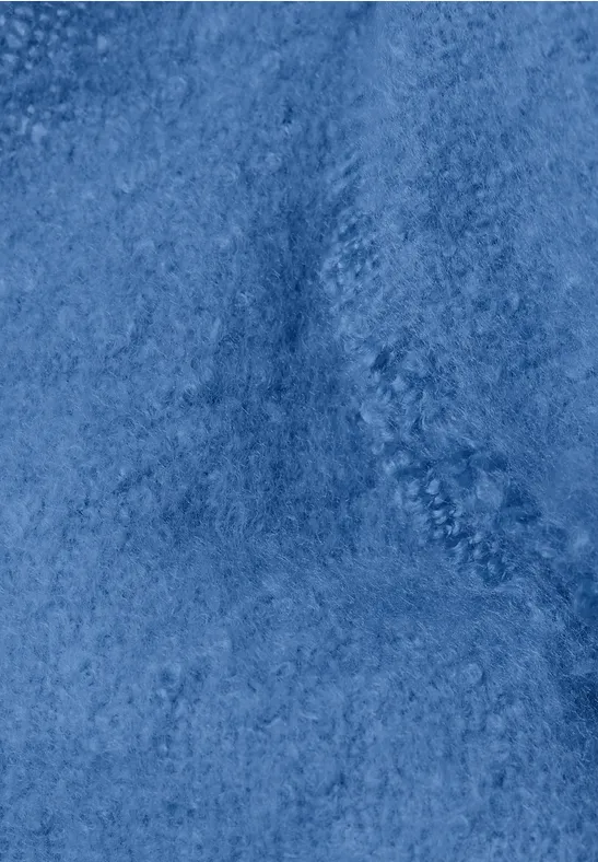 Kuscheliger Schal in Unifarbe north blue
