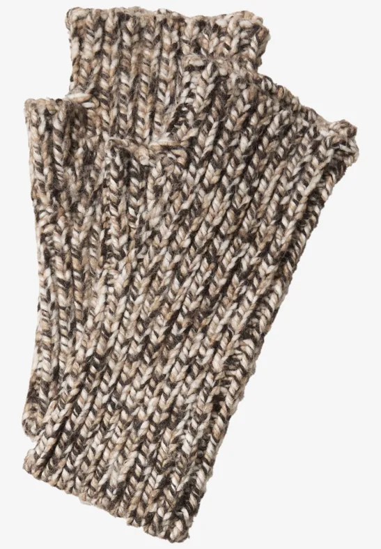 Mouliné Stulpen truffle brown