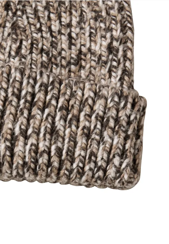 Mouliné-muts truffle brown