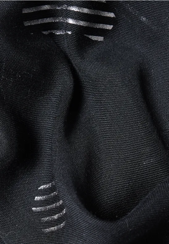 Écharpe Loop avec imprimé métallisé Black