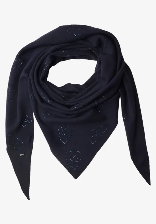 Dreieckstuch mit Glitzerdetails urban dark blue