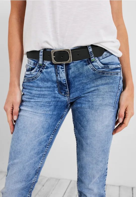 Basic leren riem black