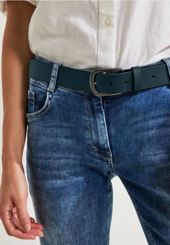 Basic Ledergürtel black