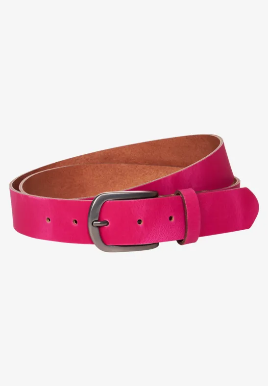 Basic Ledergürtel cool pink