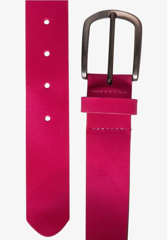 Basic Ledergürtel cool pink