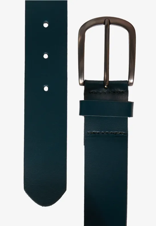 Basic leren riem botanical green