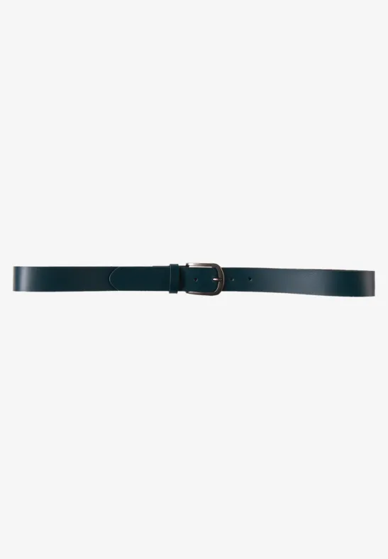 Basic leren riem botanical green