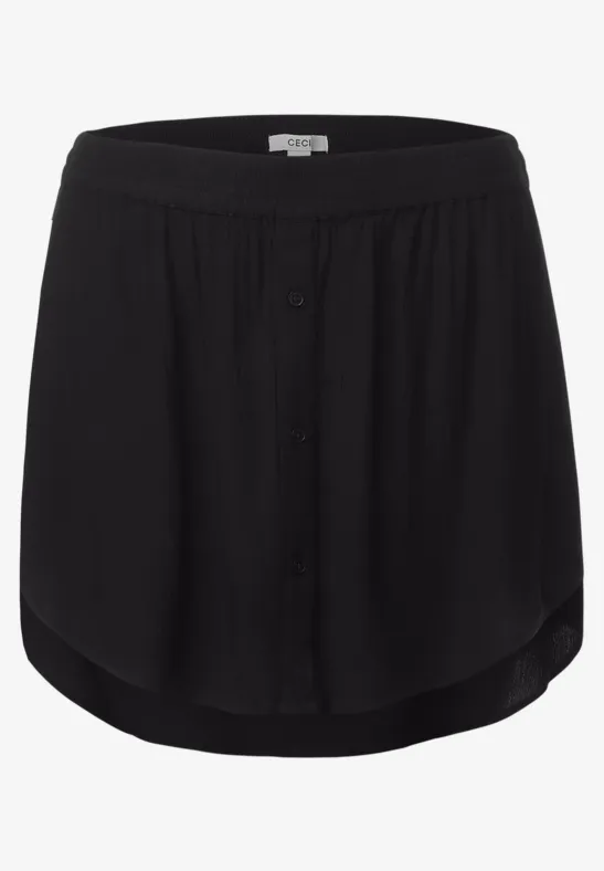 Jupe chemisier layering Black