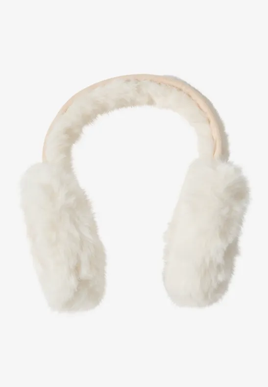 Ears Muffs teddy vanilla white