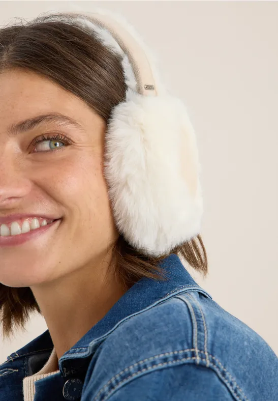 Ears Muffs teddy vanilla white