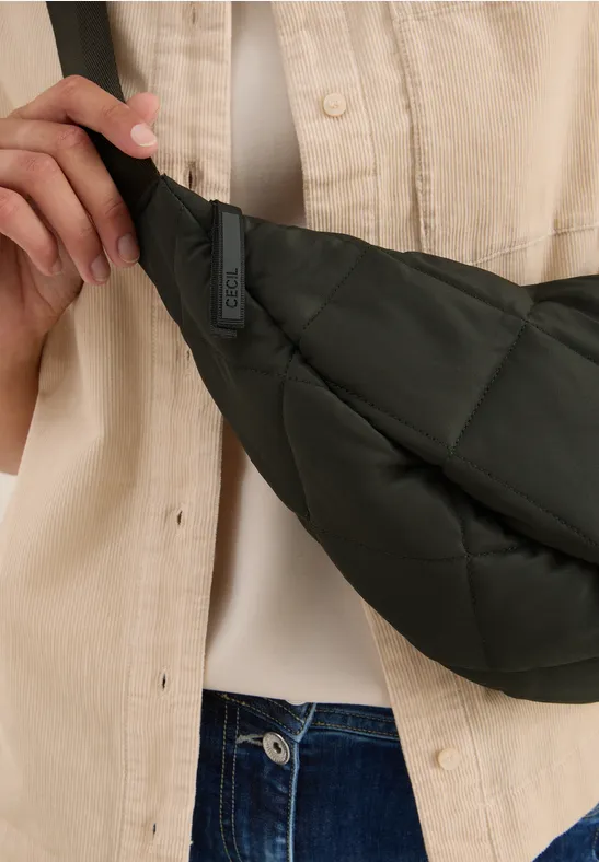 Tasche mit Steppmuster olive wood
