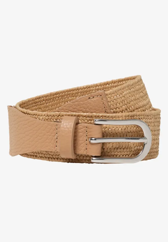 Stretch tailleband dark crispy camel