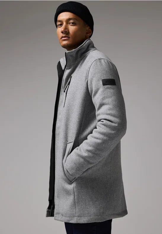 Manteau en optique laine winter grey melange