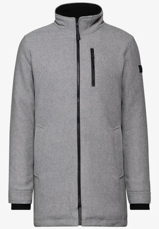 Manteau en optique laine winter grey melange