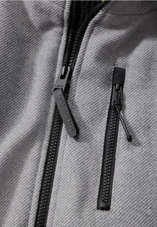 Manteau en optique laine winter grey melange